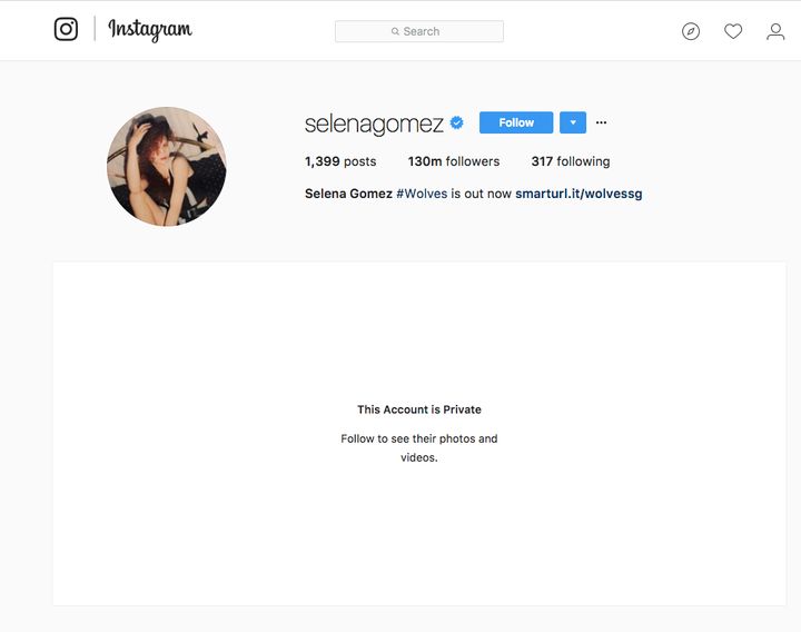 Певица, которая сейчас   самый популярный человек в Instagram   , установил свой аккаунт на приват во вторник утром